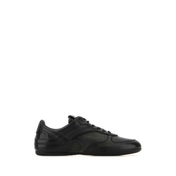 Miu Miu Women Black Leather Sneakers